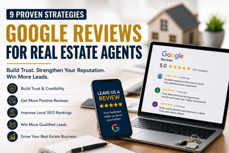 **Alt Text:** **Google reviews for real estate agents showing a professional Realtor building trust with online reviews**