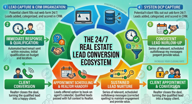 THE 24/7 REAL ESTATE LEAD CONVERSION ECOSYSTEM and is noted to be "POWERED BY AUTOMATION