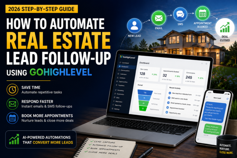 How to Automate Real Estate Lead Follow-Up Using GoHighLevel